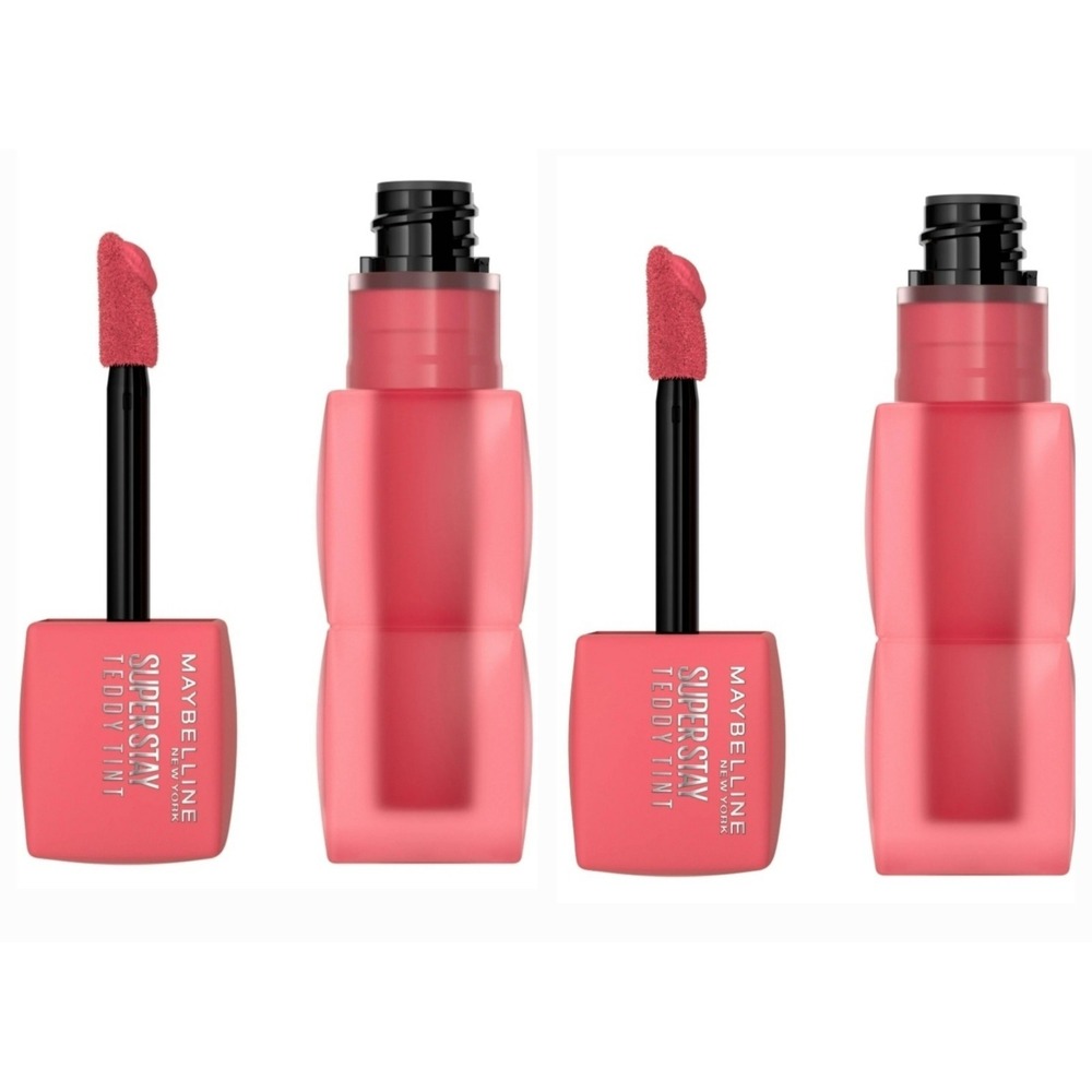 Set Of 2 Maybelline Superstay Teddy Tint Lip & Cheek Color #40 PETALCORE